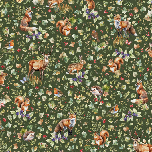 Image en toile - animaux de la forêt 200 g/m² – disponible chez Šarlotes audumi