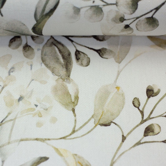 canvas fabric - olive branches 220 g/m²