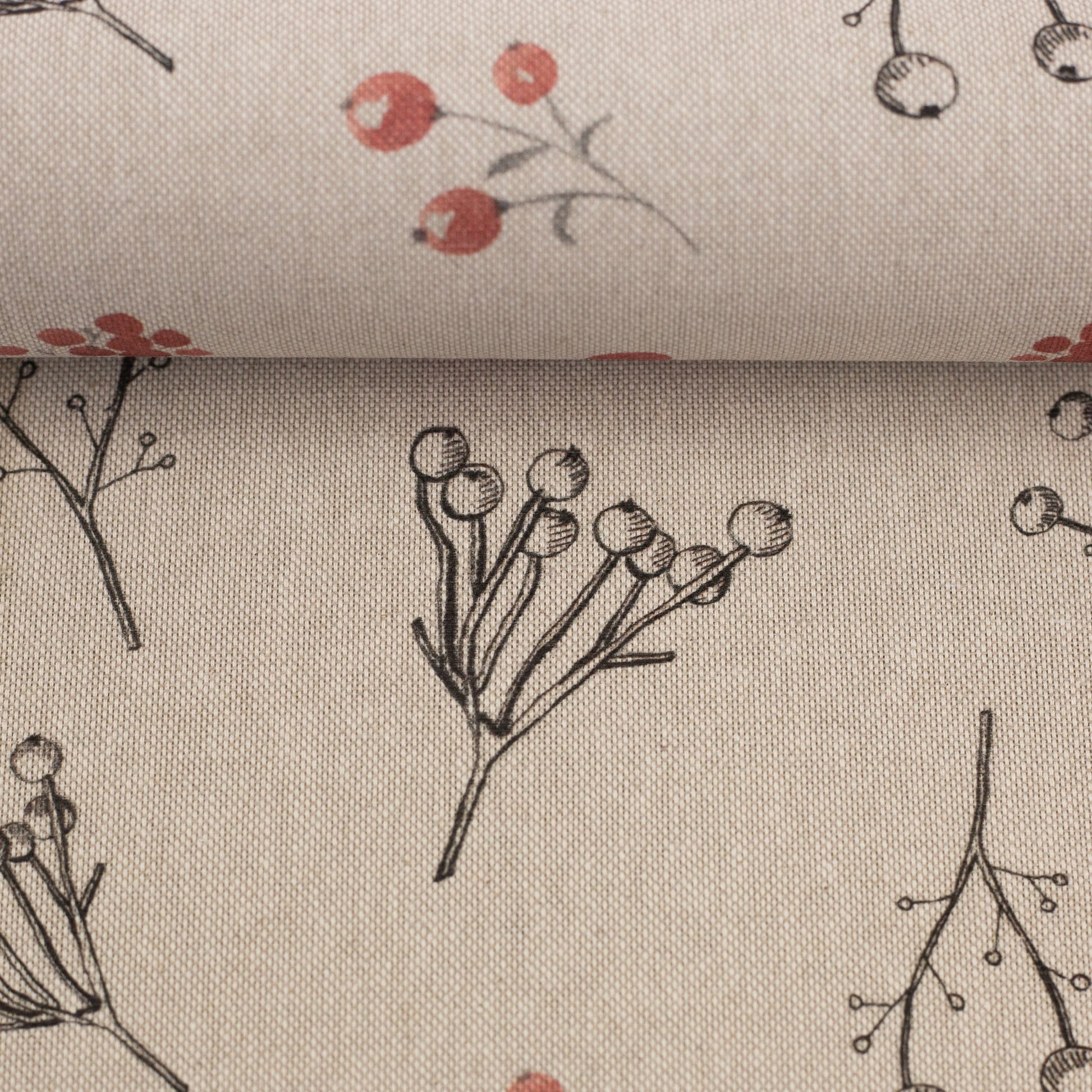 Image de tissu canvas à motifs de piliers 200 g/m² – disponible chez Šarlotes audumi