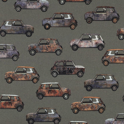 Image avec tissu canvas - voiture rétro 225 g/m² – disponible chez Šarlotes audumi