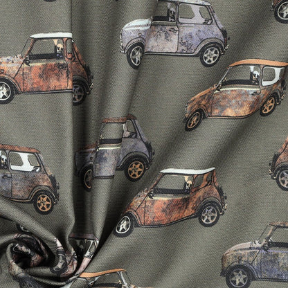 Tissu canvas voiture rétro 225 g/m² – disponible chez Šarlotes audumi