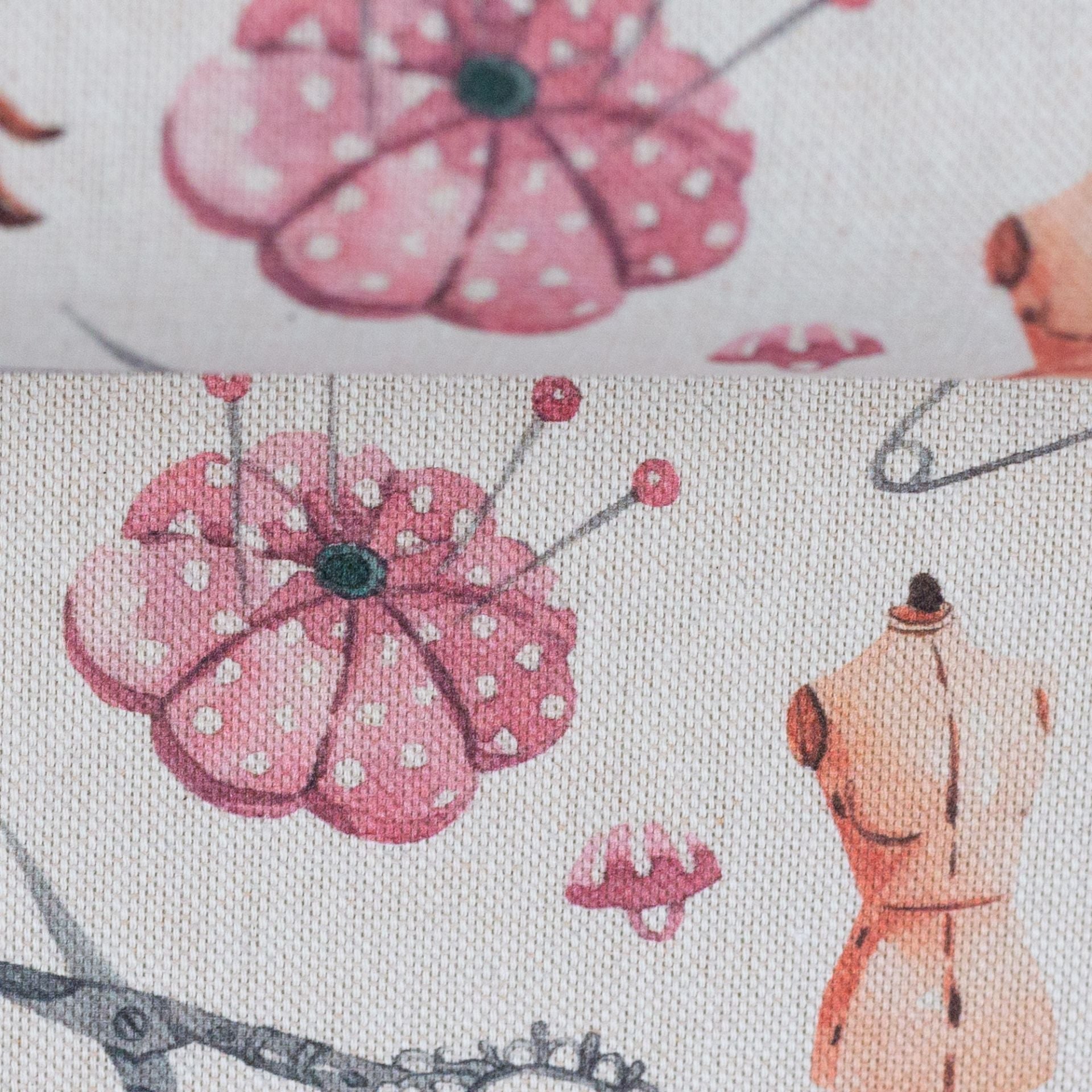 Image de tissu canvas - histoire de loisirs créatifs 200 g/m² – disponible chez Šarlotes audumi
