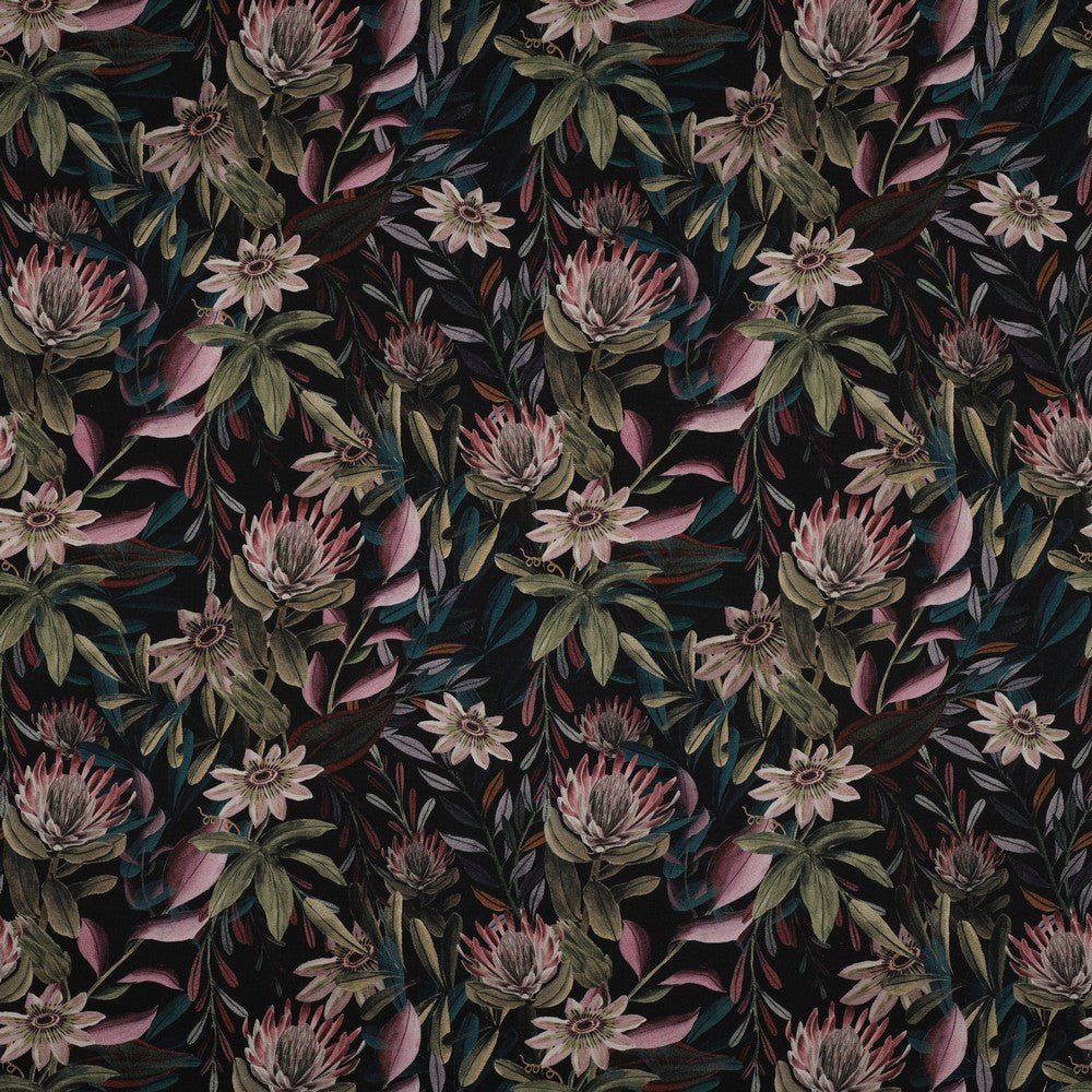 Image de tissu canvas - fleurs 225 g/m² – disponible chez Šarlotes audumi