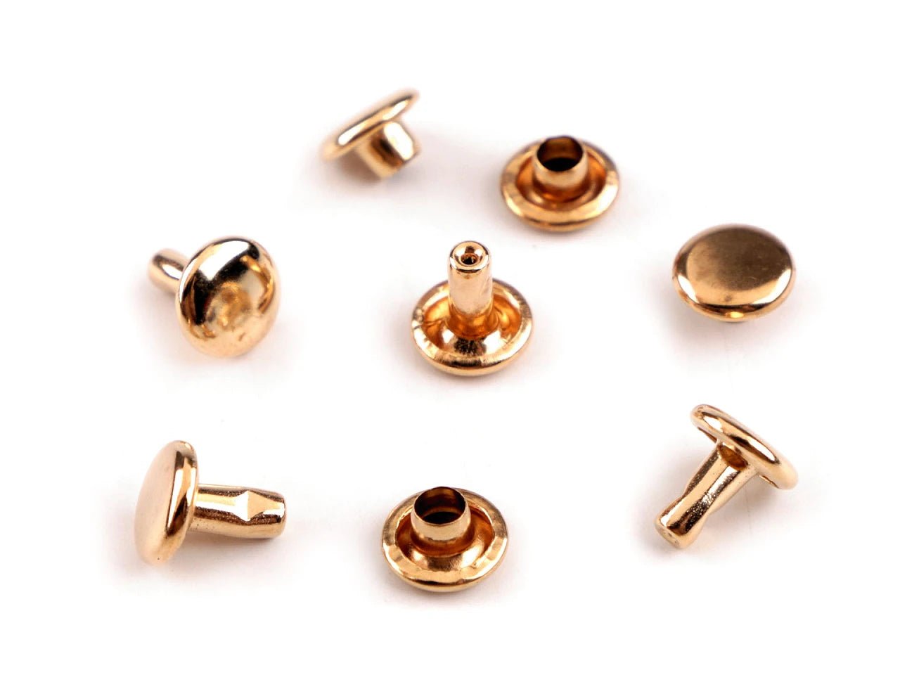 Rivets métalliques double face Ø8 mm - (100 gb)