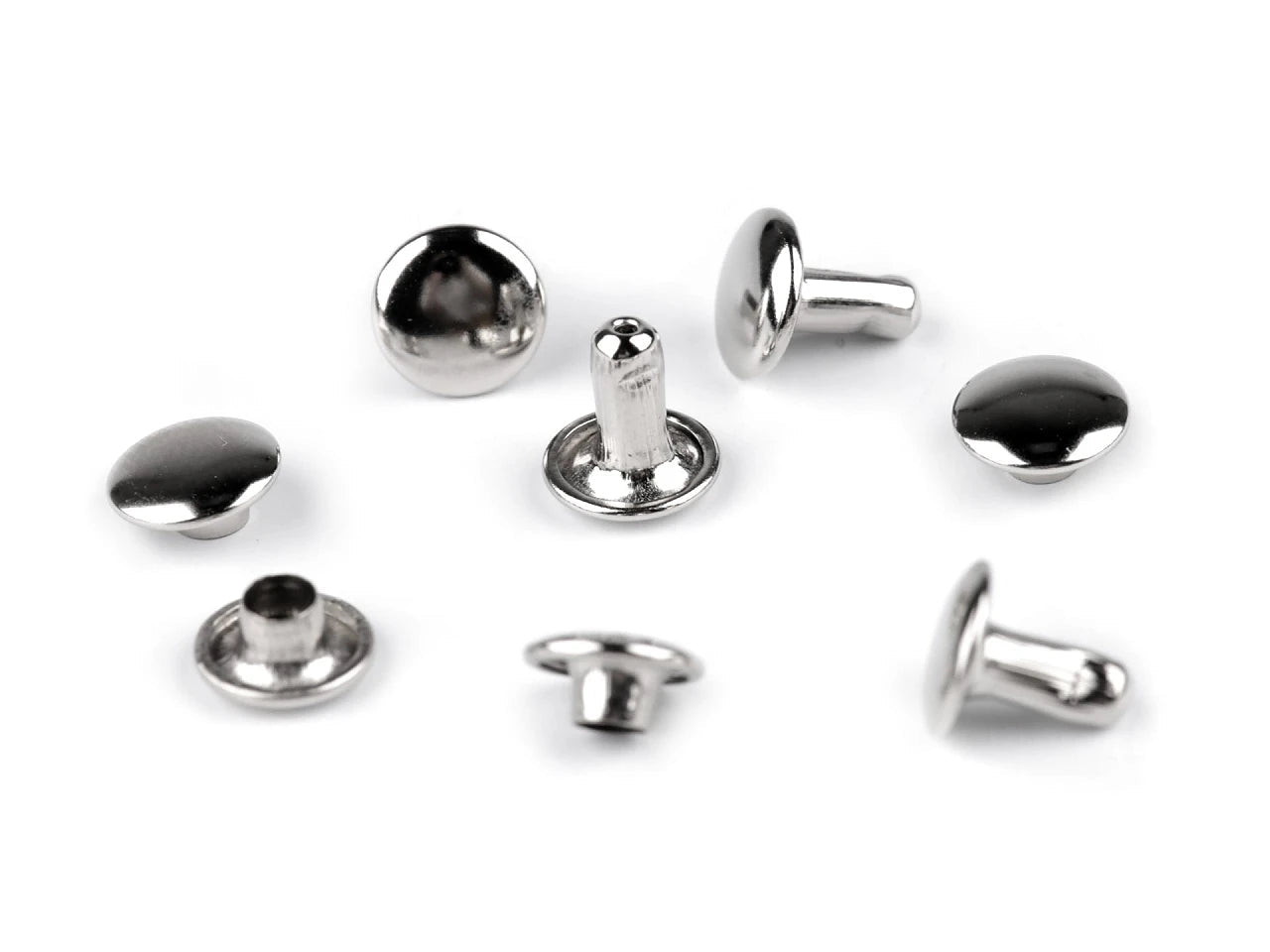 Rivets métalliques double face Ø8 mm - (100 pcs)