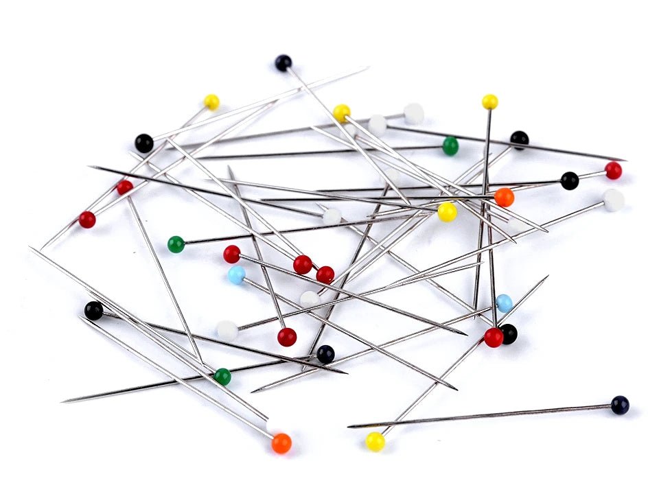 Épingles à tête en verre| longueur 38 mm|200 pièces.