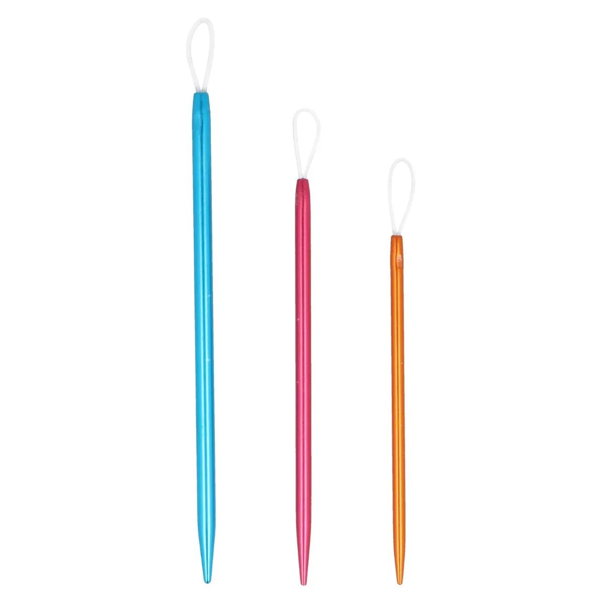 Image d’un kit d’aiguilles à laine KnitPro | 3 pièces | couleurs assorties – disponible chez Šarlotes audumi