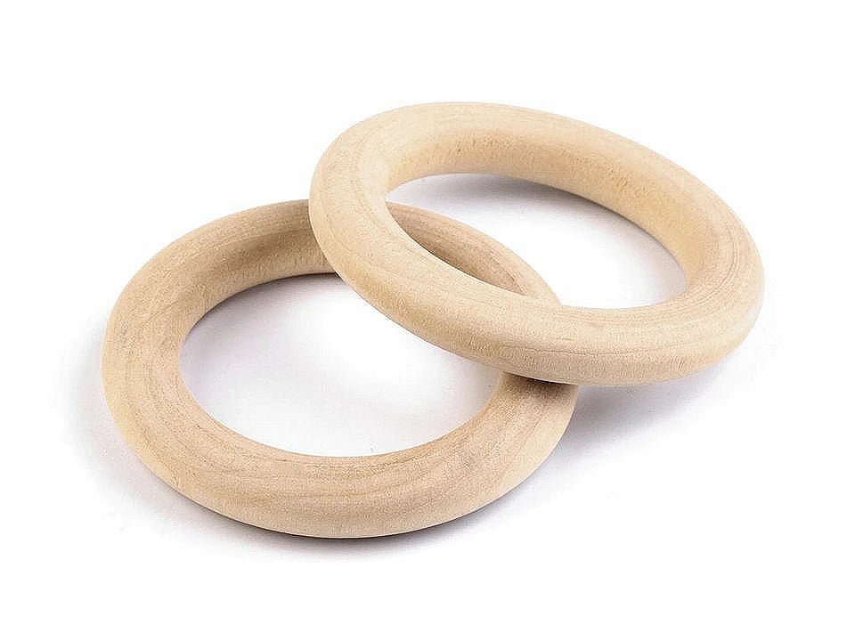 Anneau en bois Ø49 mm, 10 pièces – brut