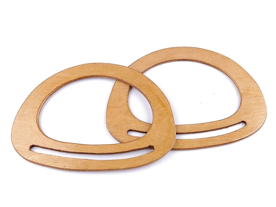 Poignées en bois pour sacs | 2 pièces | 14.5–21 cm
