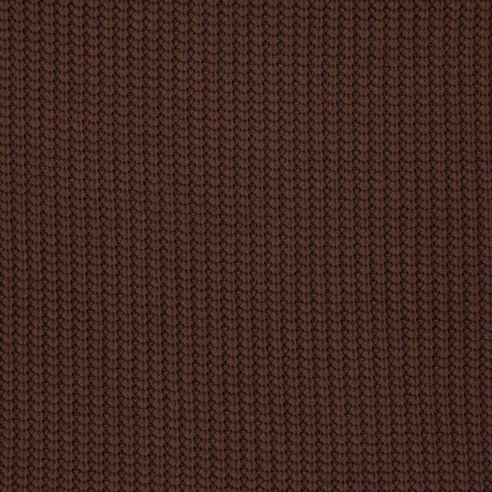 Image de maille en coton – ton chocolat 500 g/m² – disponible chez Šarlotes audumi