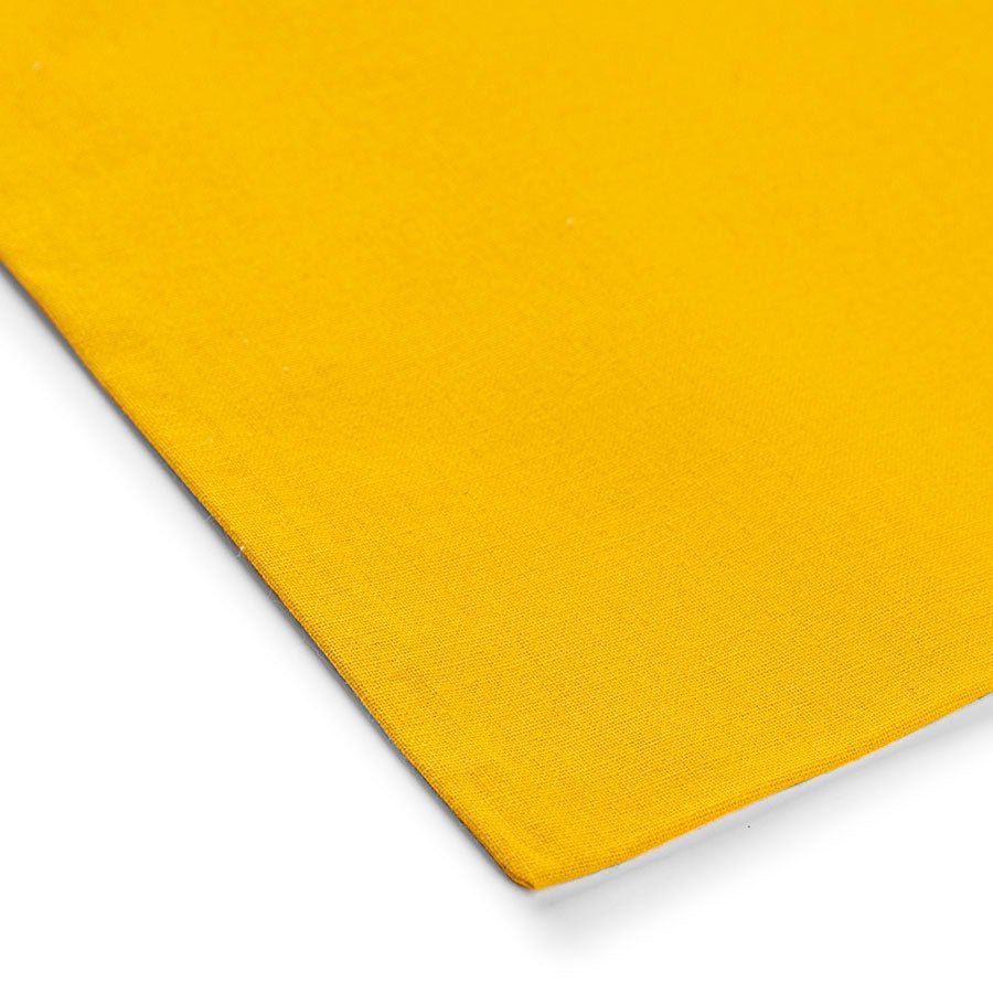 Image de sac en toile de coton à longues poignées 38 x 42 cm 140 g/m² - jaune – disponible chez Šarlotes audumi
