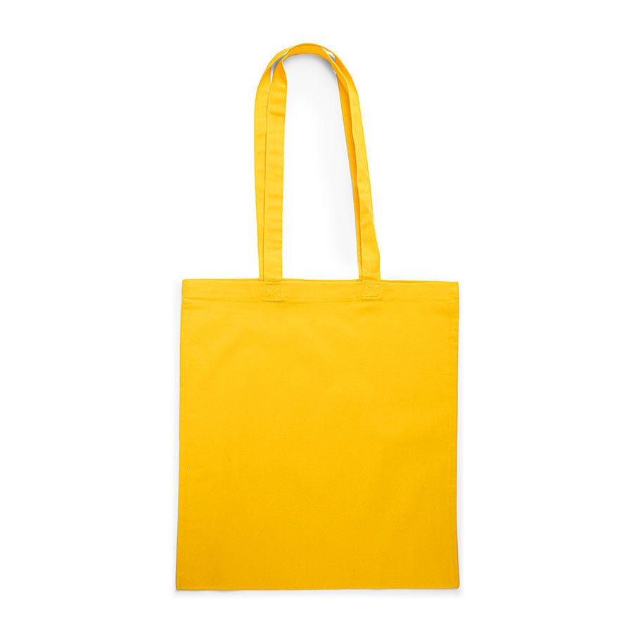 Sac en coton avec longues anses 38 x 42 cm 140 g/m² - jaune – disponible chez Šarlotes audumi