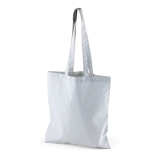 Image d’un sac en tissu de coton à longues anses 38 x 42 cm 140 g/m² - gris clair – disponible chez Šarlotes audumi