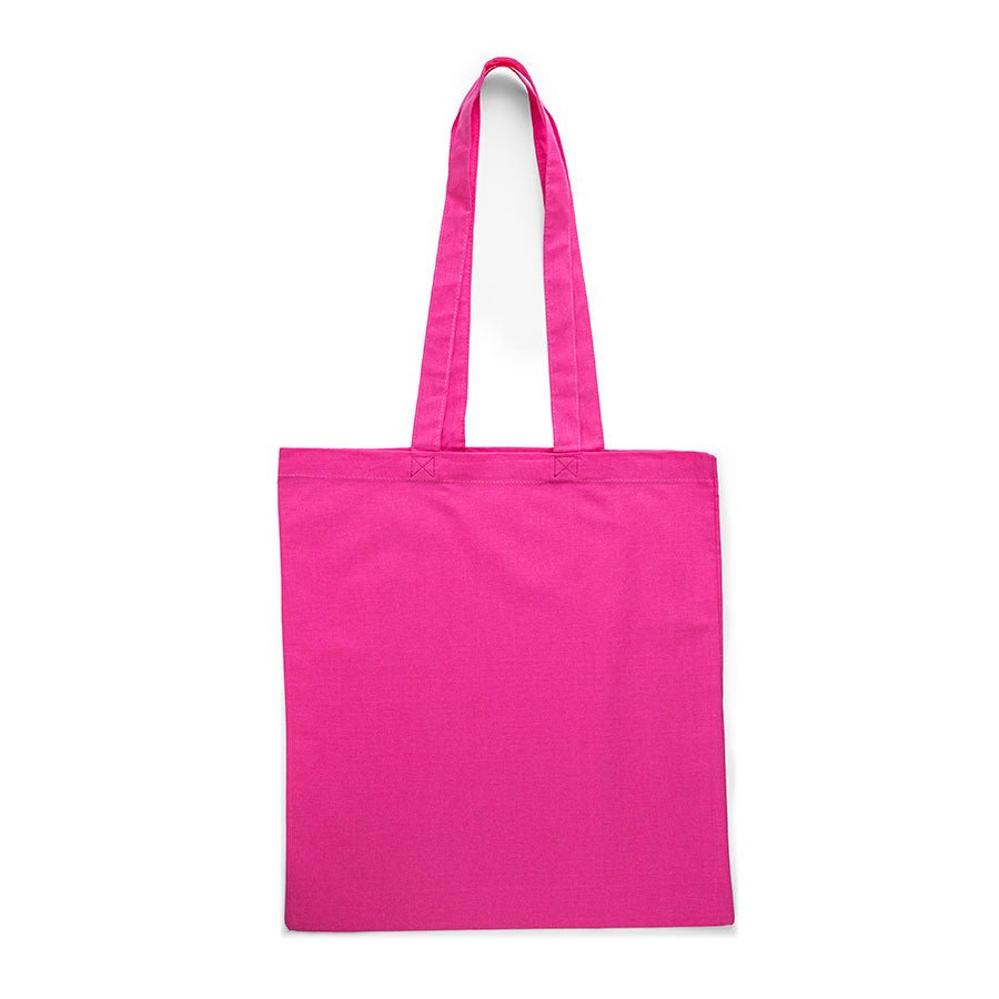 Sac en tissu coton à longues anses 38 x 42 cm 140 g/m² - magenta – disponible chez Šarlotes audumi