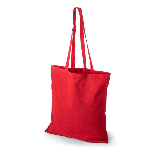 Image avec sac en tissu coton à longues anses 38 x 42 cm 140 g/m² - rouge – disponible chez Šarlotes audumi