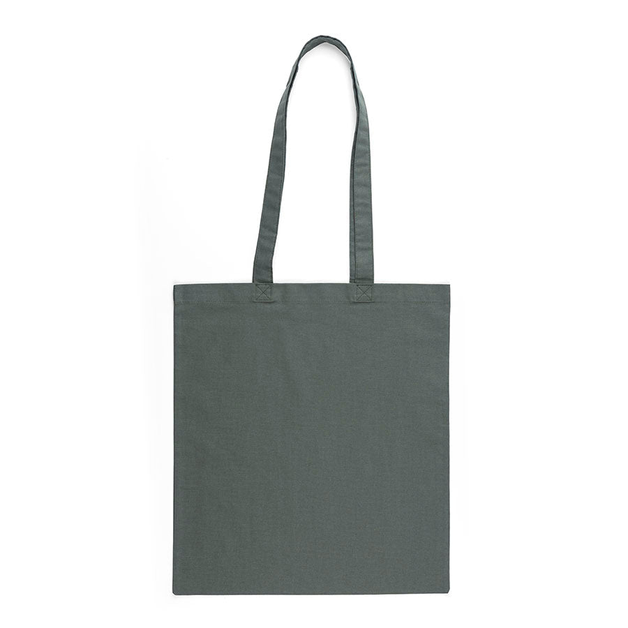 Image d’un sac en tissu de coton à longues anses 38 x 42 cm 140 g/m² - vert foncé – disponible chez Šarlotes audumi