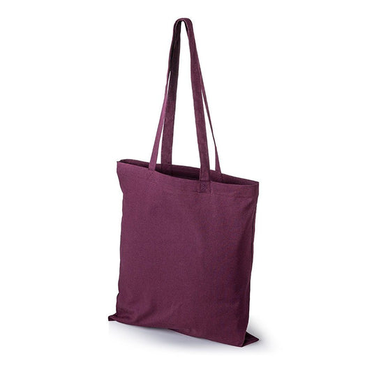 Image d’un sac en toile de coton à longues anses 38 x 42 cm 140 g/m² - bordeaux – disponible chez Šarlotes audumi