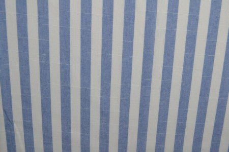 Tissu en coton à rayures bleu clair 150 g/m²