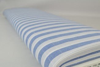 Cotton fabric - light blue stripes 150 g/m²