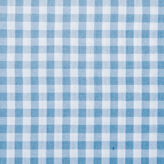 Cotton fabric - blue checked 90 g/m²