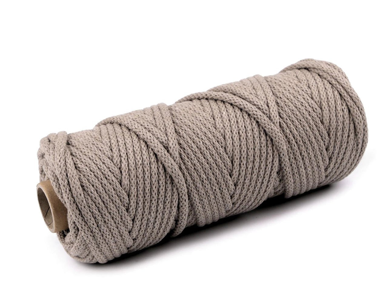 Cordon en coton 5 mm - brun clair (rouleau de 50 m)