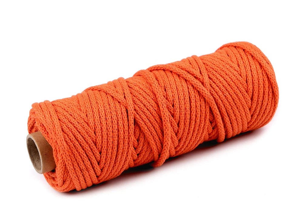 Cotton cord 5mm - orange