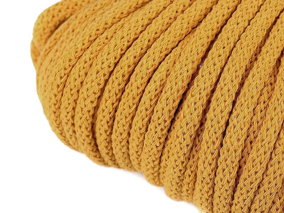 Cotton cord 5mm-mustard