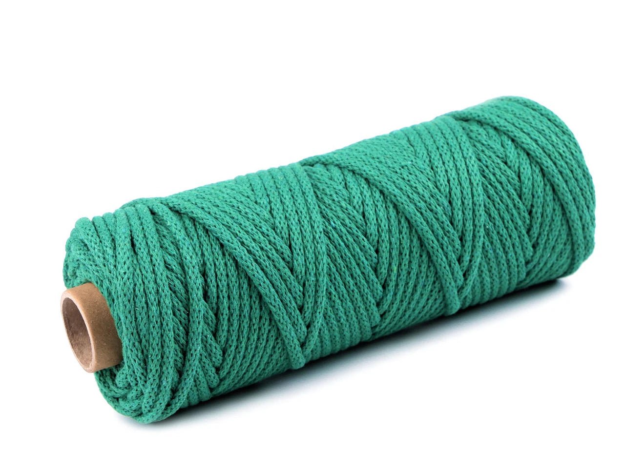 Corde en coton 5 mm - vert turquoise (rouleau de 50 m)