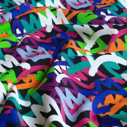 Cotton loopback knit - abstract patterns 260 g/m²