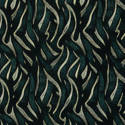 Image with cotton loopback knit fabric - abstract pattern 260 g/m² – available at Šarlotes audumi