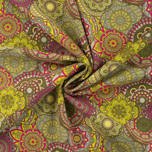 Bild von Baumwoll-Sweat mit wärmender Innenseite – Mandalas, online erhältlich bei Šarlotes audumi