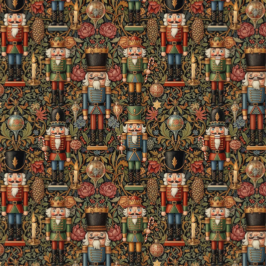 Image en tissu molletonné en coton avec motif casse-noisette – disponible en ligne chez Šarlotes audumi