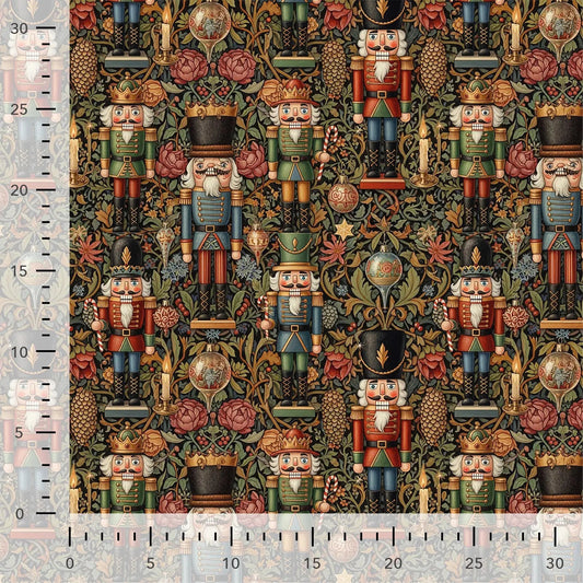 Image en tissu molletonné en coton avec motif casse-noisette – disponible en ligne chez Šarlotes audumi