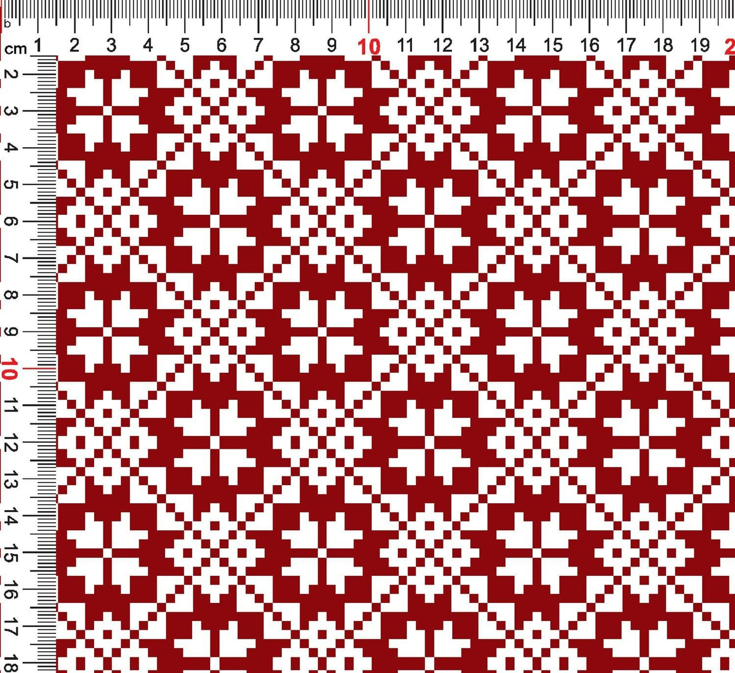 Image de maille bouclée en coton à motif d’étoiles sur fond blanc 250 g/m² – disponible chez Šarlotes audumi