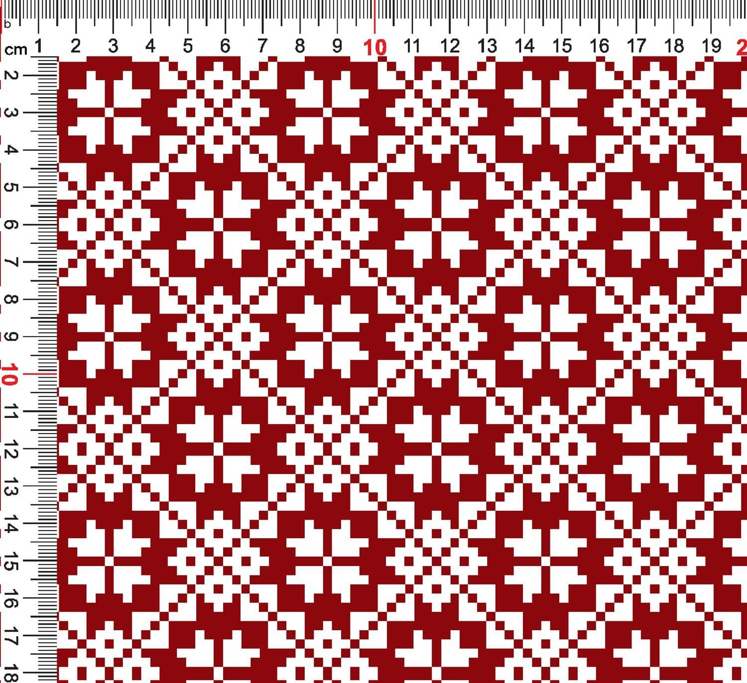 Image de maille bouclée en coton à motif d’étoiles sur fond blanc 250 g/m² – disponible chez Šarlotes audumi