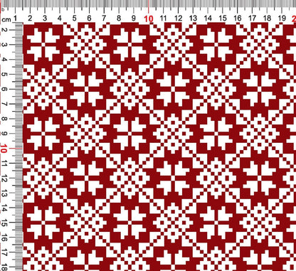 Image de maille bouclée en coton à motif d’étoiles sur fond blanc 250 g/m² – disponible chez Šarlotes audumi