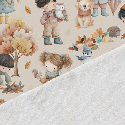 Coton en maille bouclette - enfants en automne 250 g/m²