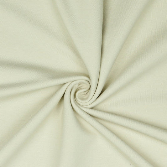 Cotton loop knit fabric - beige 235 g/m² (GOTS certified)