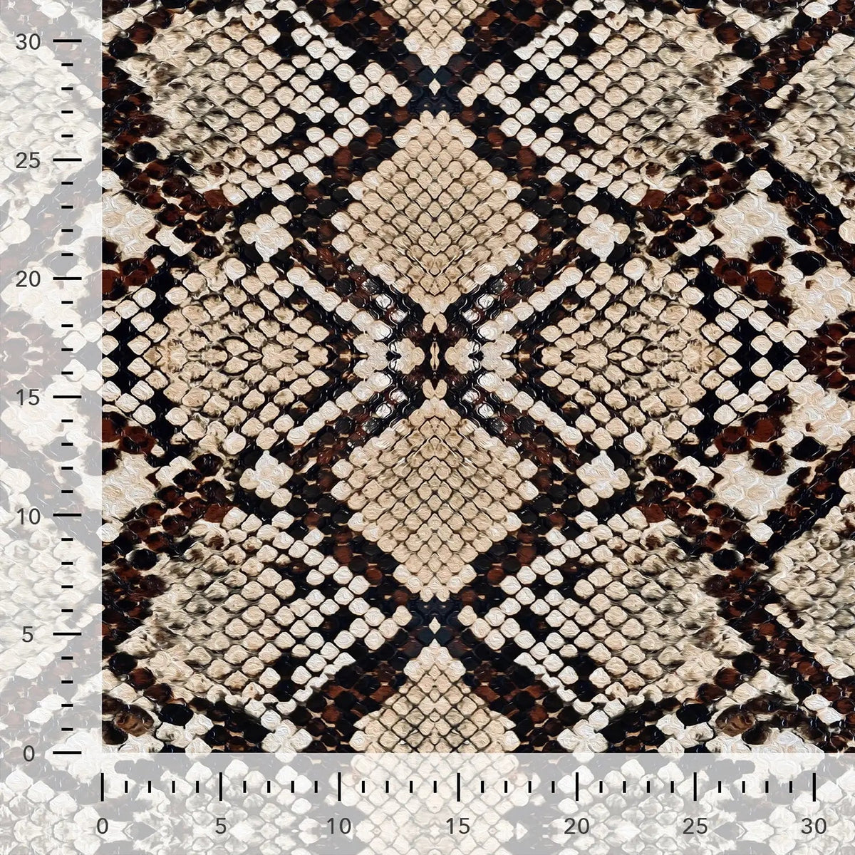 Image avec tissu en maille bouclette de coton effet peau de serpent – disponible en ligne chez Šarlotes audumi