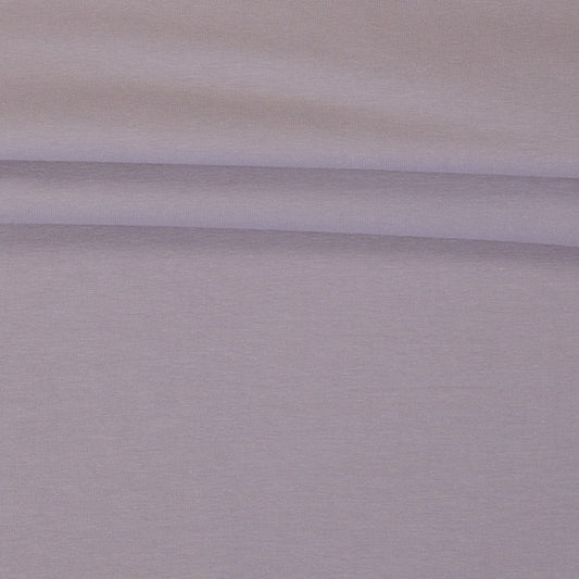 Image de tissu en maille éponge en coton, rose lilas fumé – disponible en ligne chez Šarlotes audumi