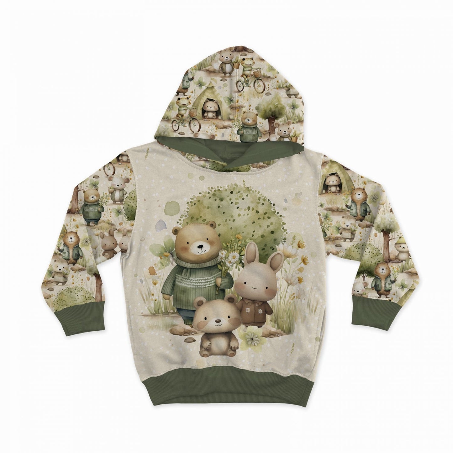 Maille bouclette en coton - petits animaux 260 g/m²