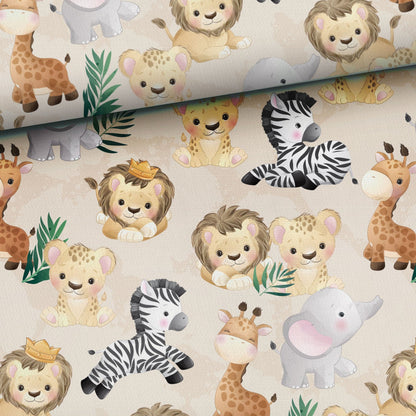 Maille bouclette en coton - bébés de la jungle 250 g/m²
