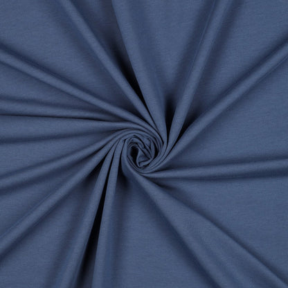 Baumwoll-Frottee-Jersey – Indigo, 235 g/m² (GOTS-zertifiziert)