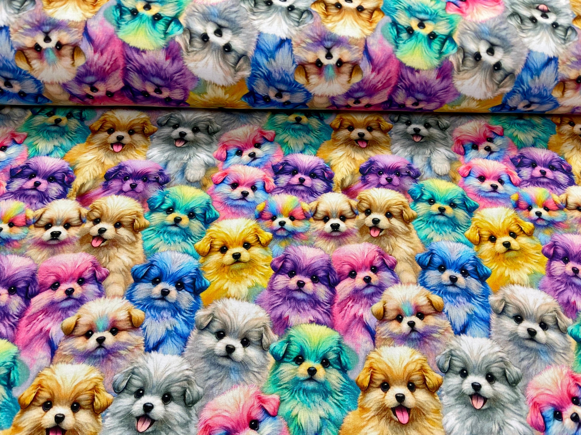 Jersey bouclette en coton - chiots 260 g/m²