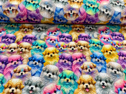 Jersey bouclette en coton - chiots 260 g/m²