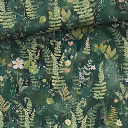 Cotton loopback knit - forest 250 g/m²