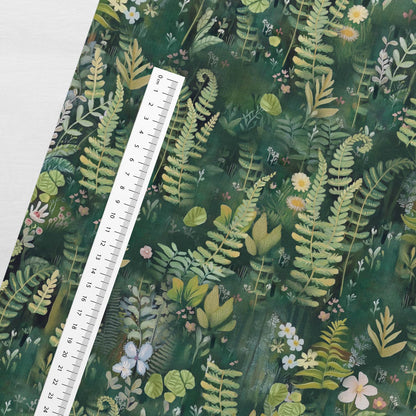Cotton loopback knit - forest 250 g/m²