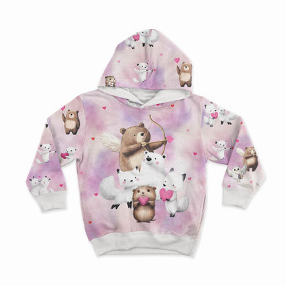 Image avec jersey molletonné en coton - l’amour flotte dans l’air 250 g/m² – disponible chez Šarlotes audumi