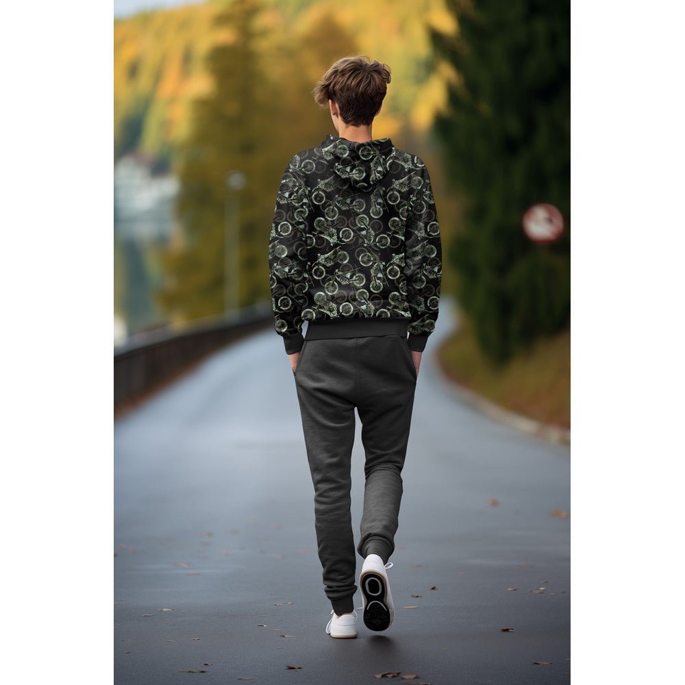 Jersey bouclé en coton - motos 230 g/m²