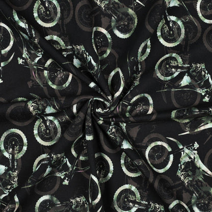 Jersey bouclé en coton - motos 230 g/m²